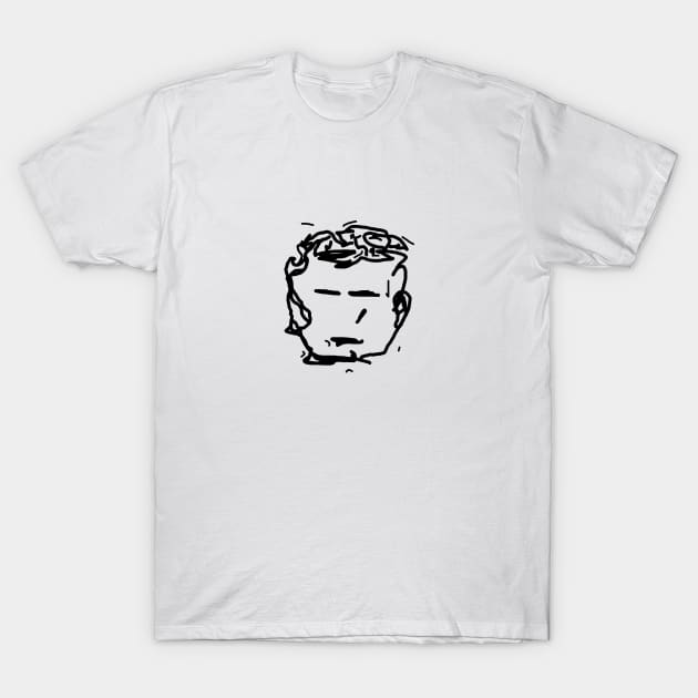 hand drawn face meme funny sticker T-Shirt by TareQ-DESIGN